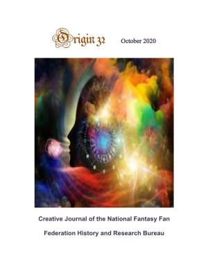 Creative Journal of the National Fantasy Fan Federation History and Research Bureau the Editor Is John Thiel, Residing at 30 N