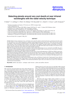 Detecting Planets Around Very Cool Dwarfs at Near Infrared Wavelengths with the Radial Velocity Technique