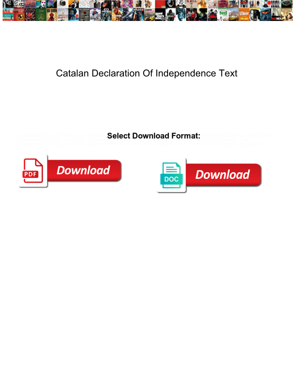 Catalan Declaration of Independence Text