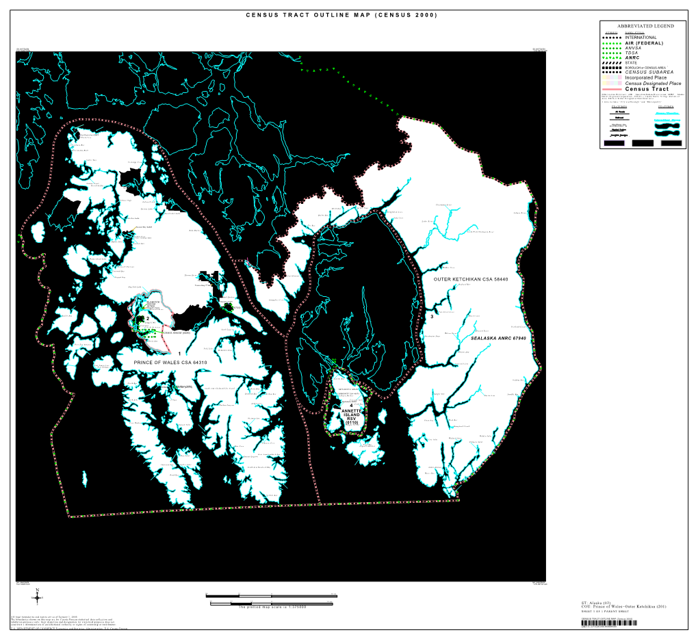 Census Tract Outline Map (Census 2000)