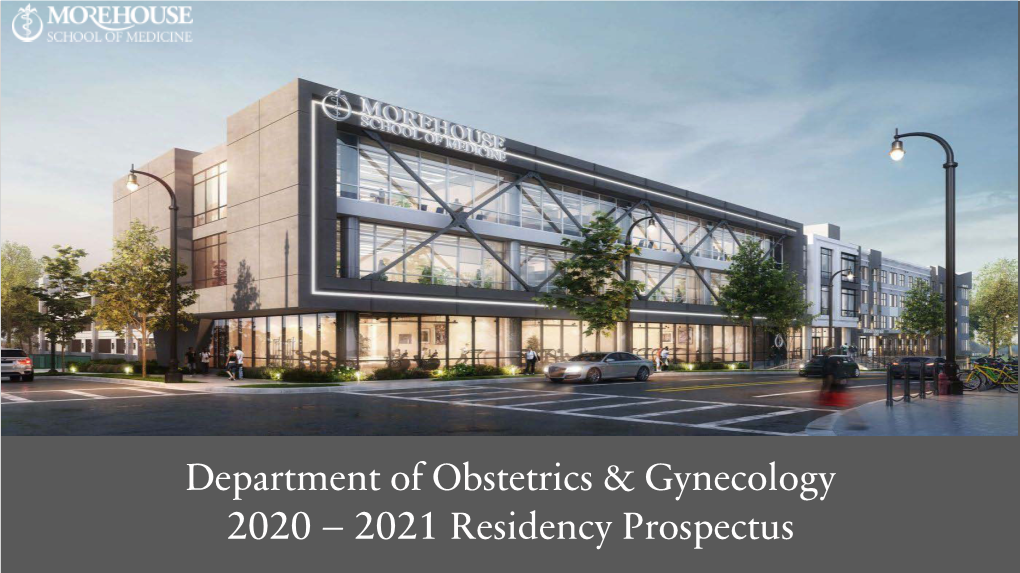 Department of Obstetrics & Gynecology 2020