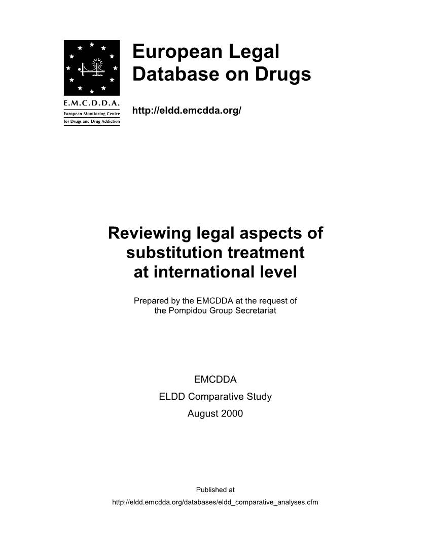 European Legal Database on Drugs
