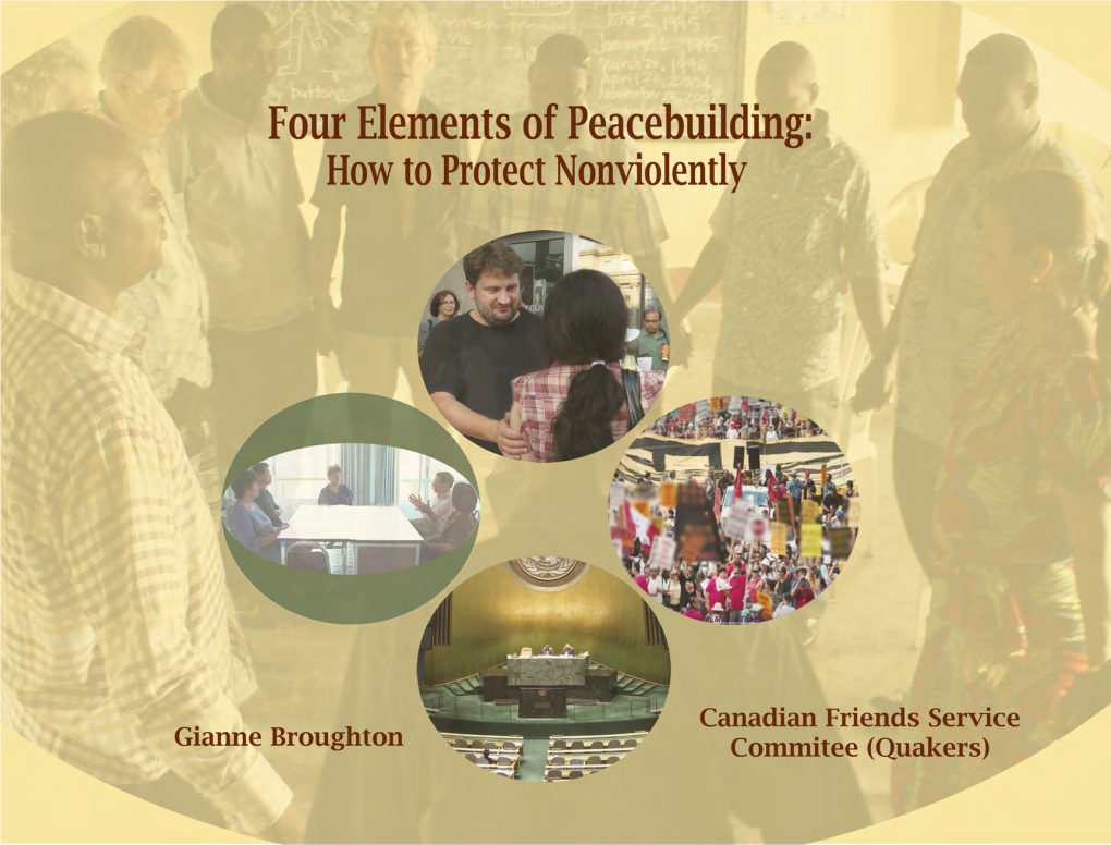 Four Elements of Peacebuilding How to Protect Nonviolently