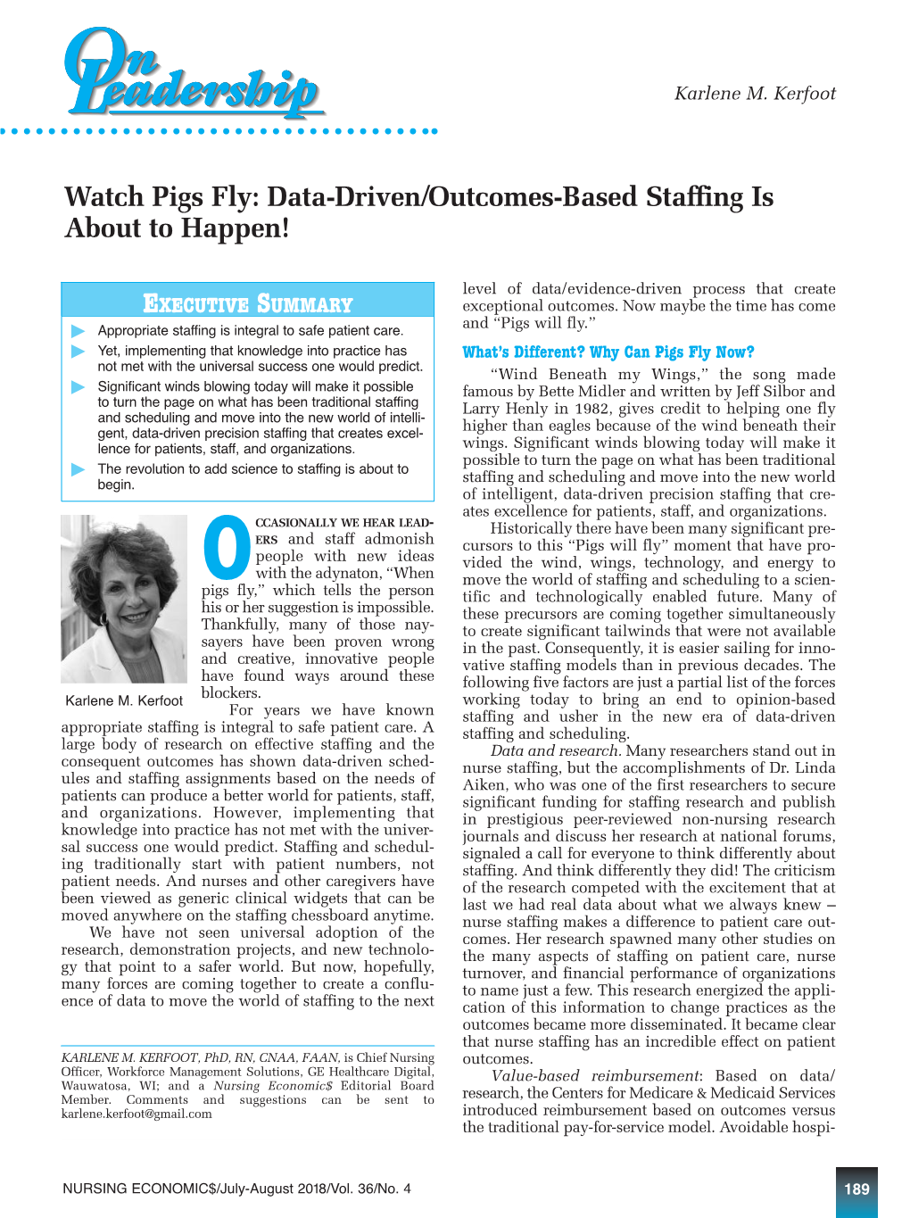 Data-Driven/Outcomes-Based Staffing Is About to Happen!