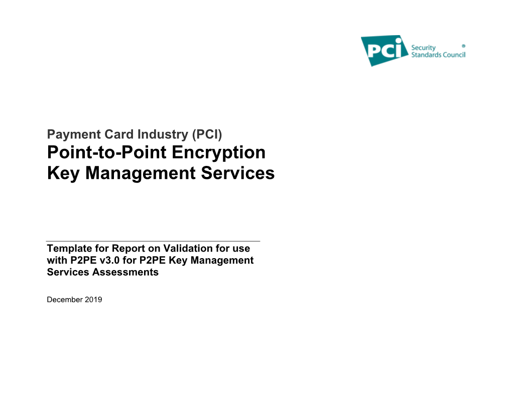 Point-To-Point Encryption Key Management Services