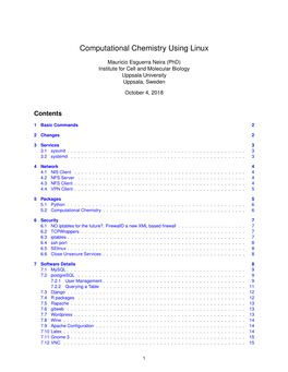 Computational Chemistry Using Linux