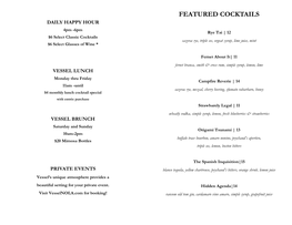 Featured Cocktails