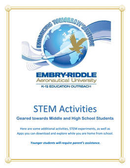 STEM Activities Geared Towards Middle and High School Students