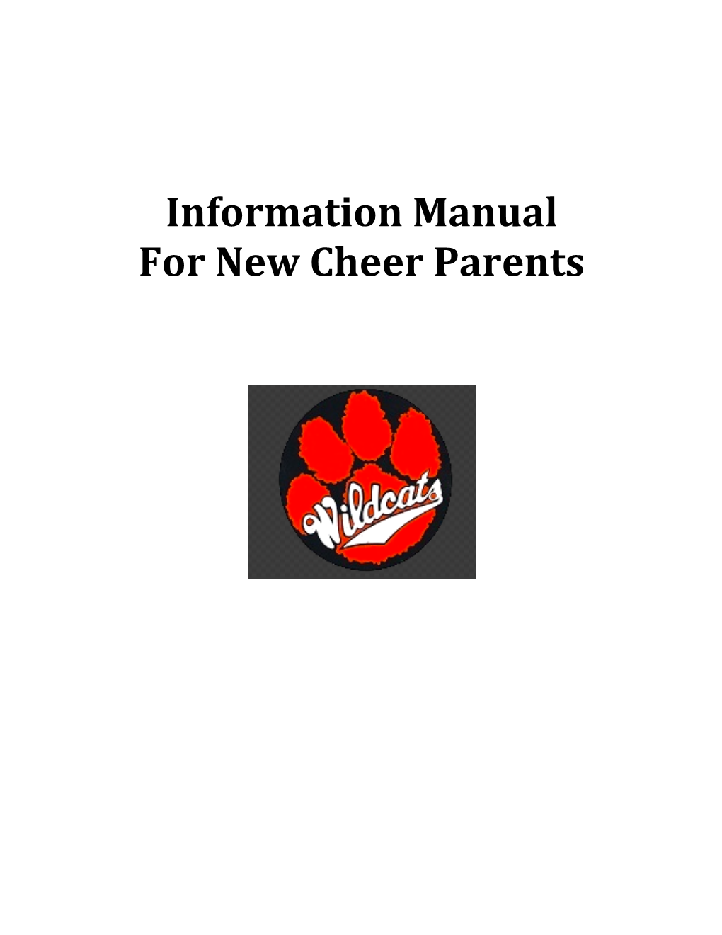 Information Manual for New Cheer Parents