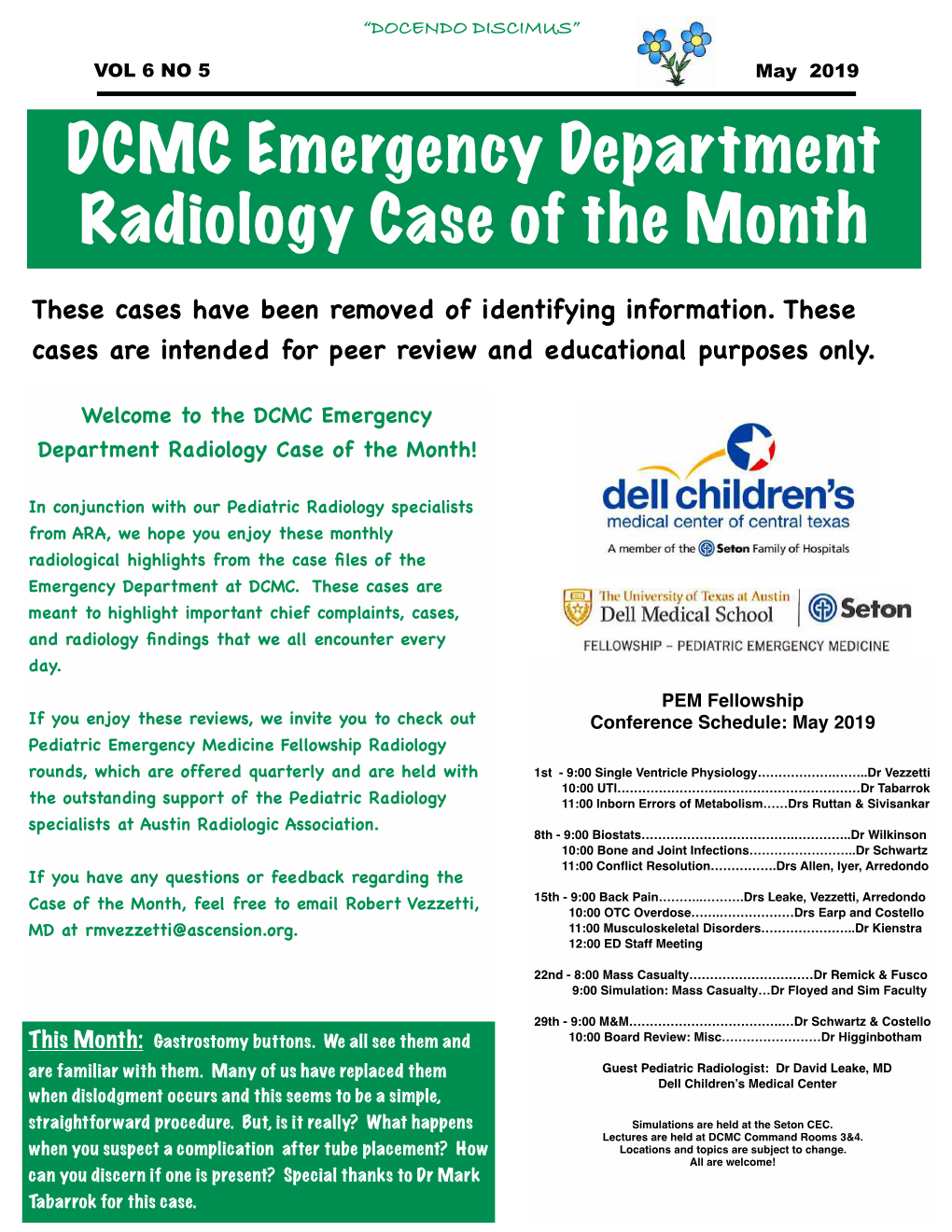 DCMC Emergency Department Radiology Case of the Month