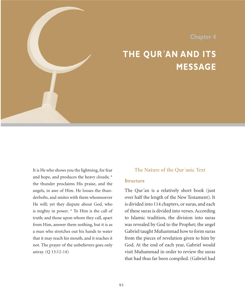 The Quraan and Its Message