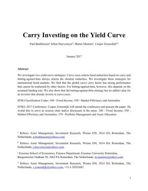Carry Investing on the Yield Curve
