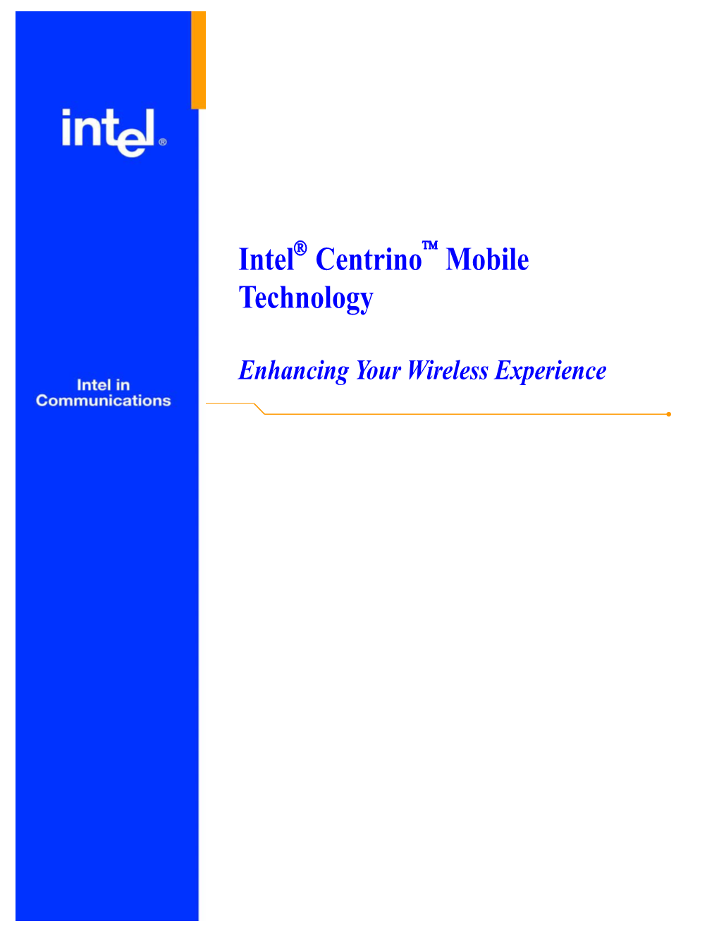 Intel Centrino Mobile Technology