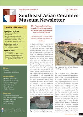 Southeast Asian Ceramics Museum Newsletter