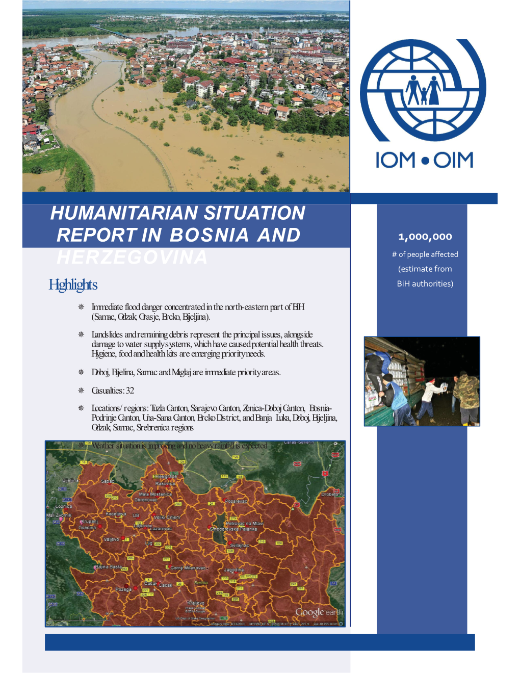 Bosnia and Herzegovina – Emergency Situation Caused By