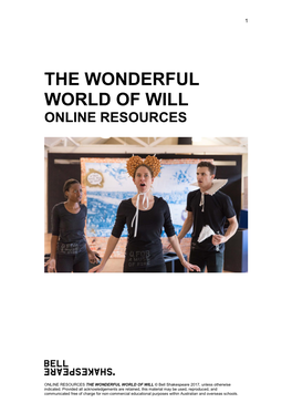 The Wonderful World of Will Online Resources