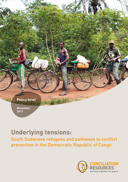 CR: Underlying Tensions: South Sudanese Refugees