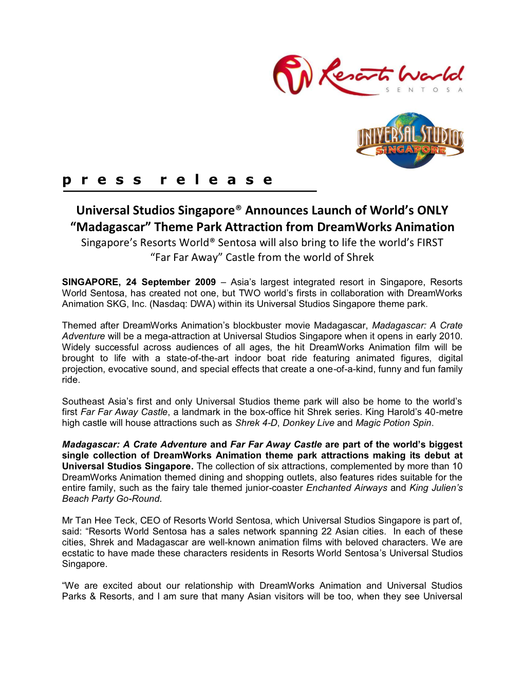 Press Release