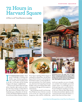 72 Hours in Harvard Square