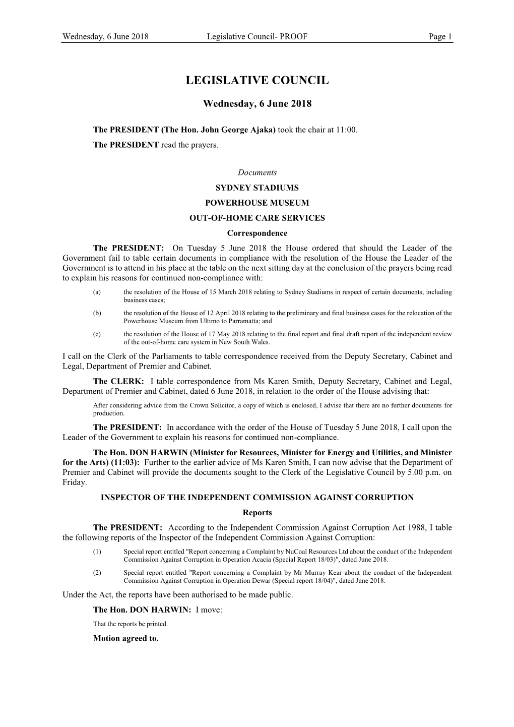 Legislative Council- PROOF Page 1