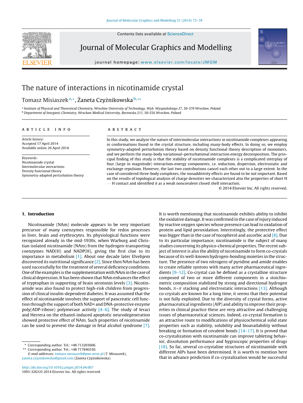 The Nature of Interactions in Nicotinamide Crystal