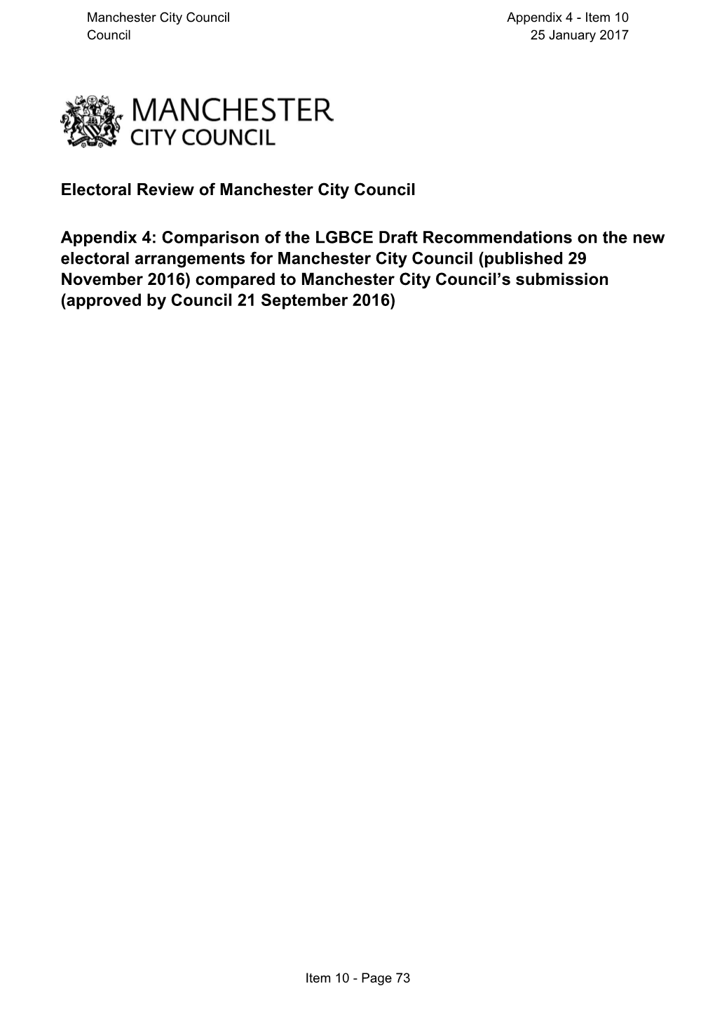 Appendix 4 to Item 10 Response to the Local Government Boundary