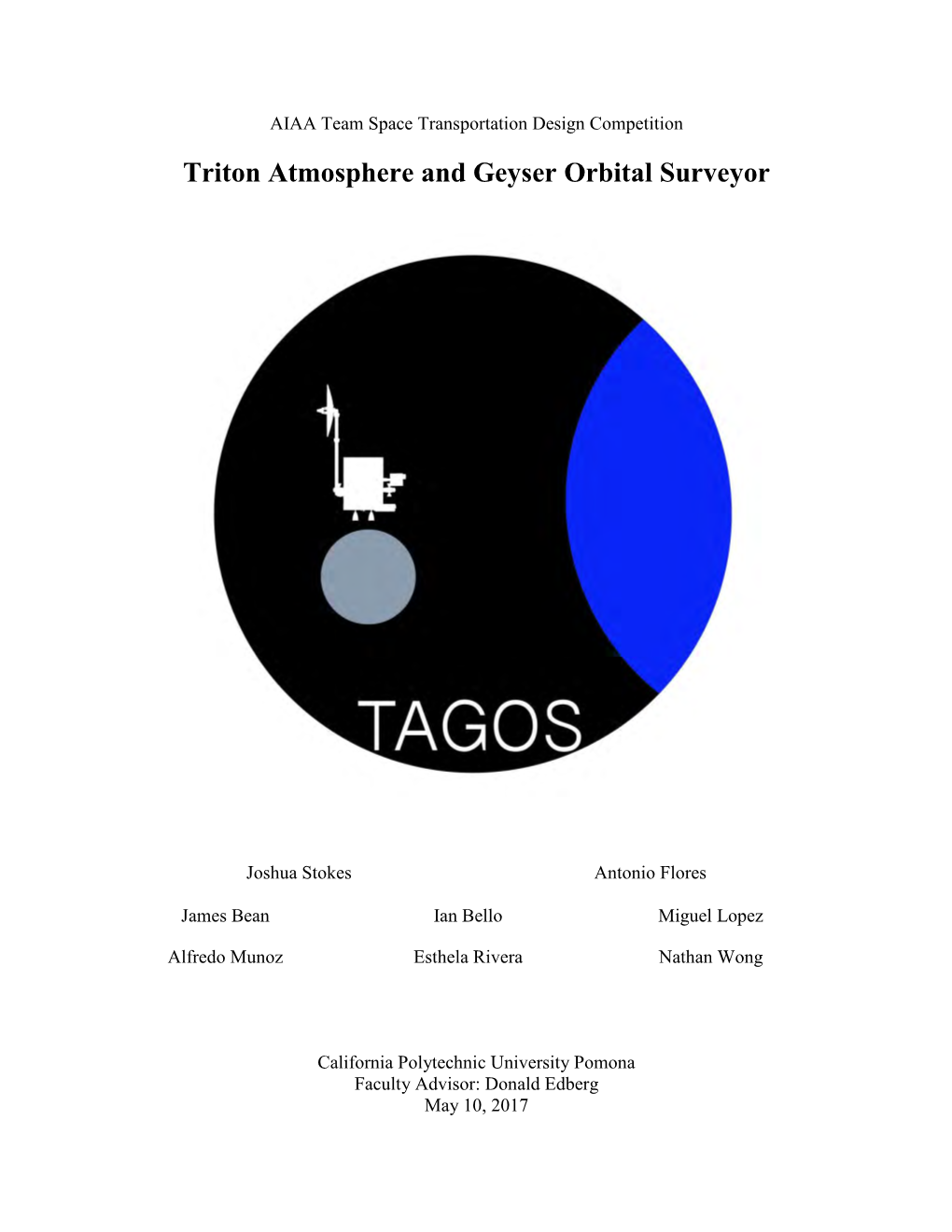 Triton Atmosphere and Geyser Orbital Surveyor