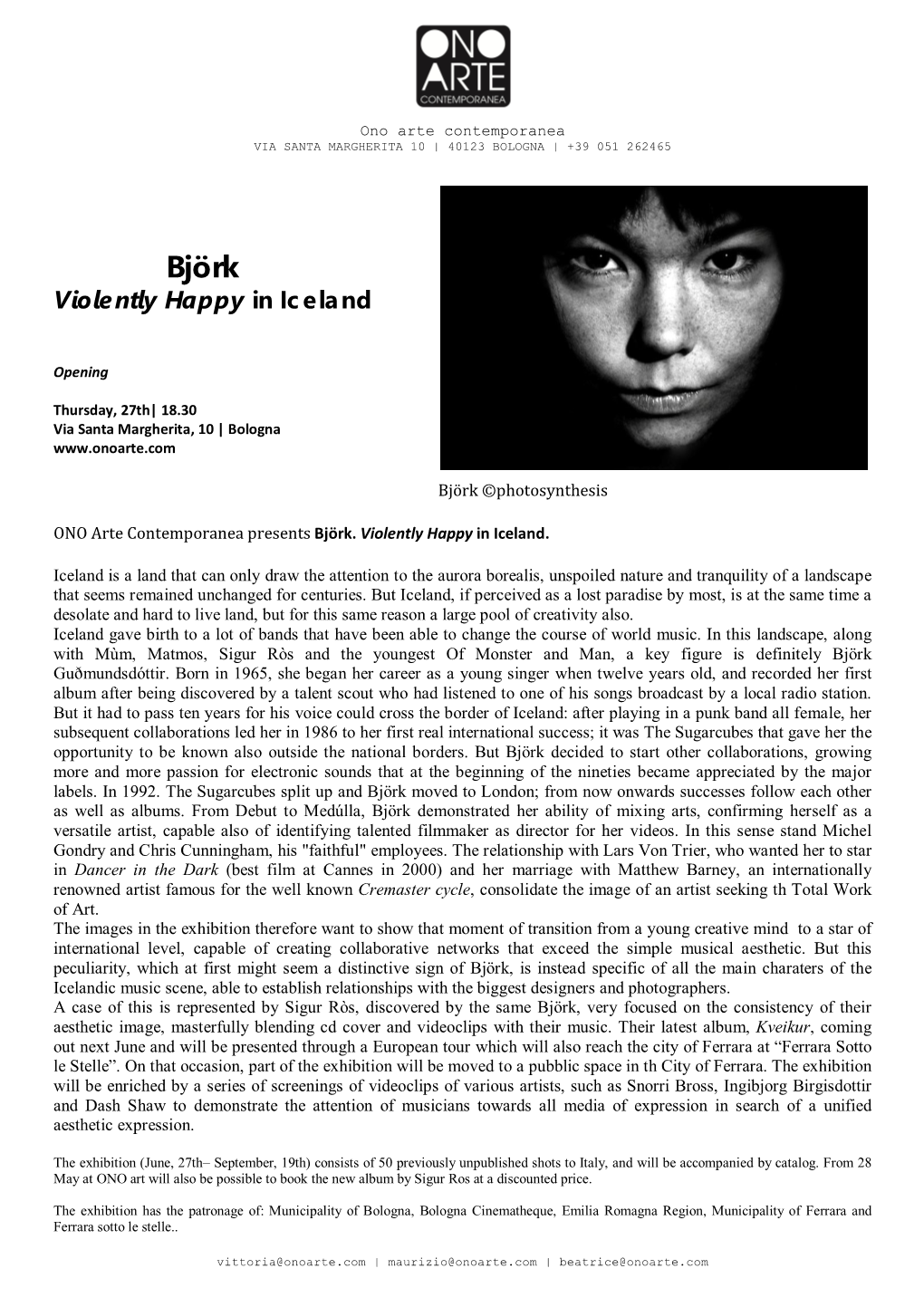 Björk Violently Happy in Iceland