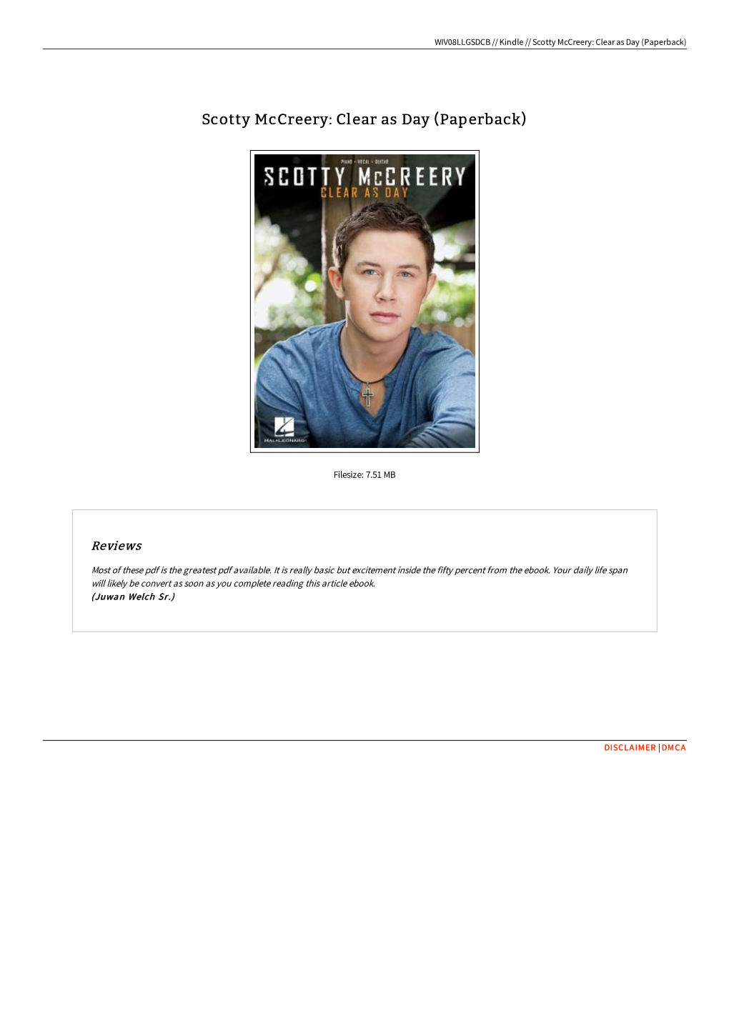 Download Doc \\ Scotty Mccreery: Clear As Day (Paperback)