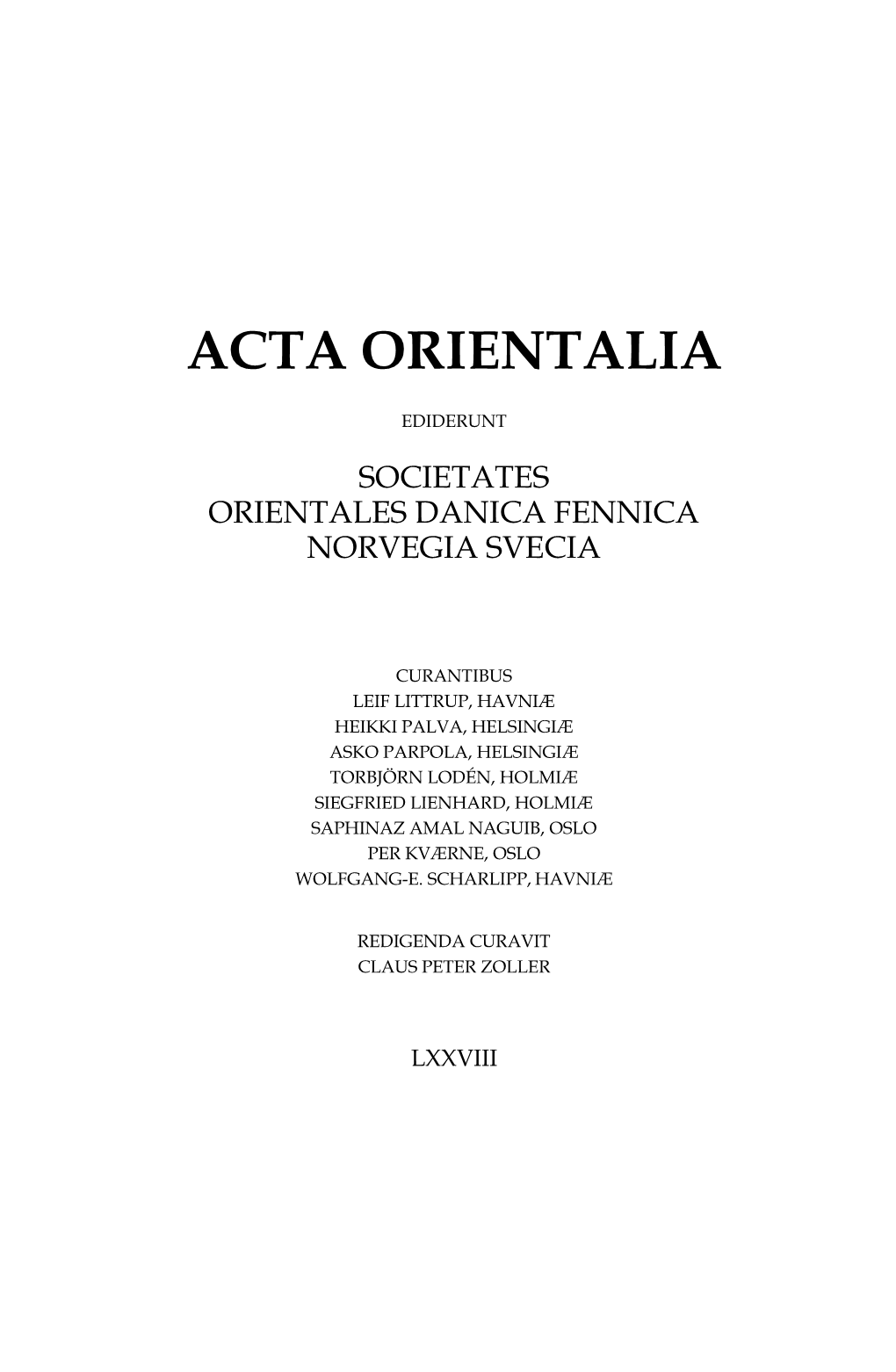 Societates Orientales Danica Fennica Norvegia Svecia