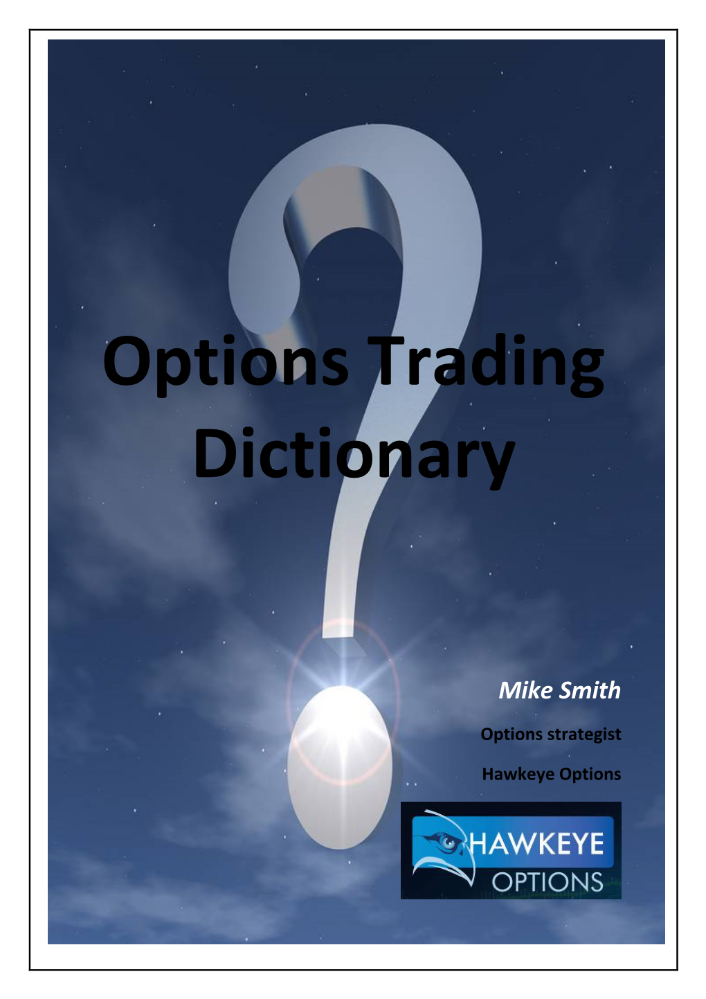 Options Trading Dictionary