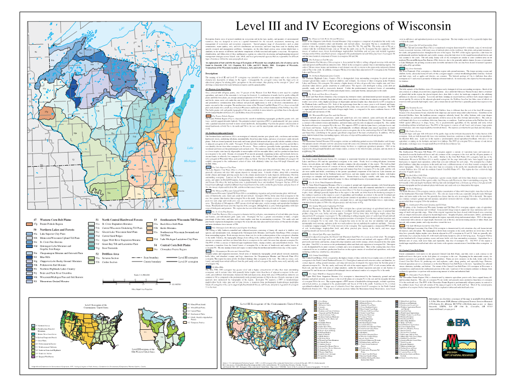 Ecoregions of Wisconsin