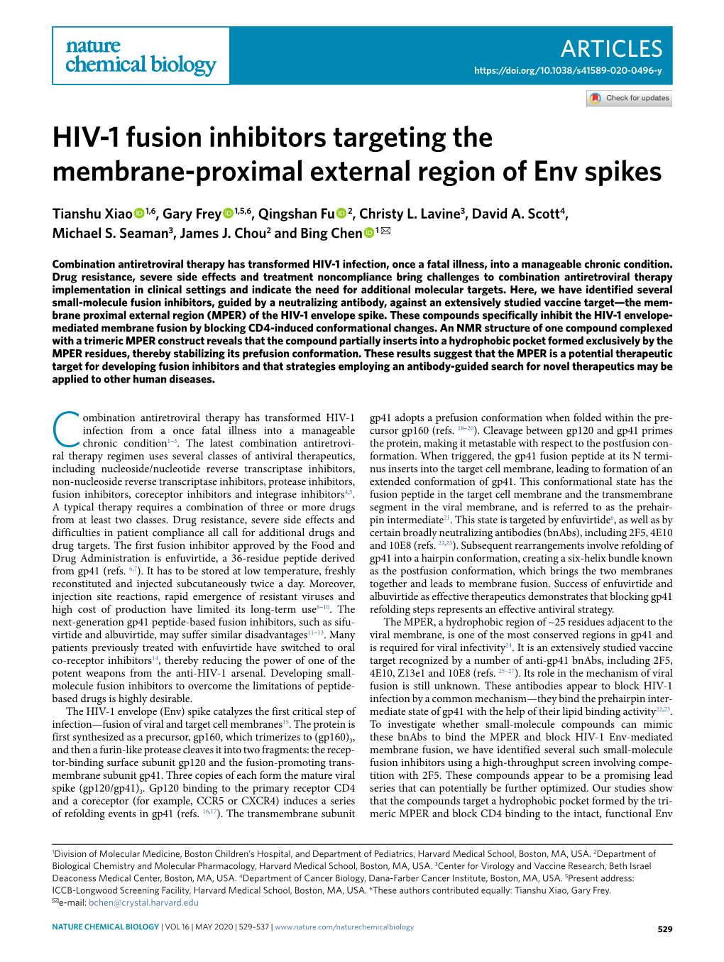 HIV-1 Fusion Inhibitors Targeting the Membrane-Proximal External Region of Env Spikes