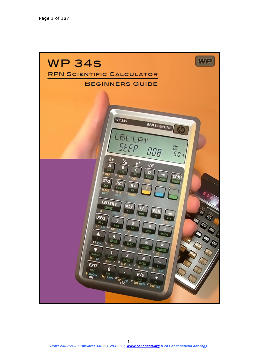 WP 34S RPN Scientific Calculator Beginners Guide