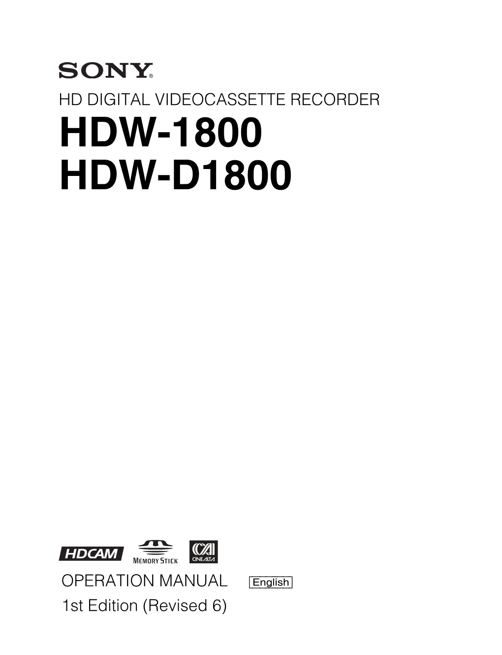 Hdw-1800 Hdw-D1800