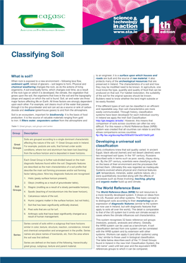 Classifying Soil Classifyingagriculture and FO Odsoil DEVELOPMENT AUTHORITY