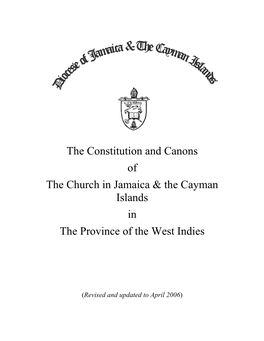 Canons – Table of Contents