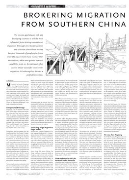 Transnational Migration Brokerage in Southern China