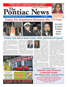 Pontiac Fire Department Eliminated After 179 Years