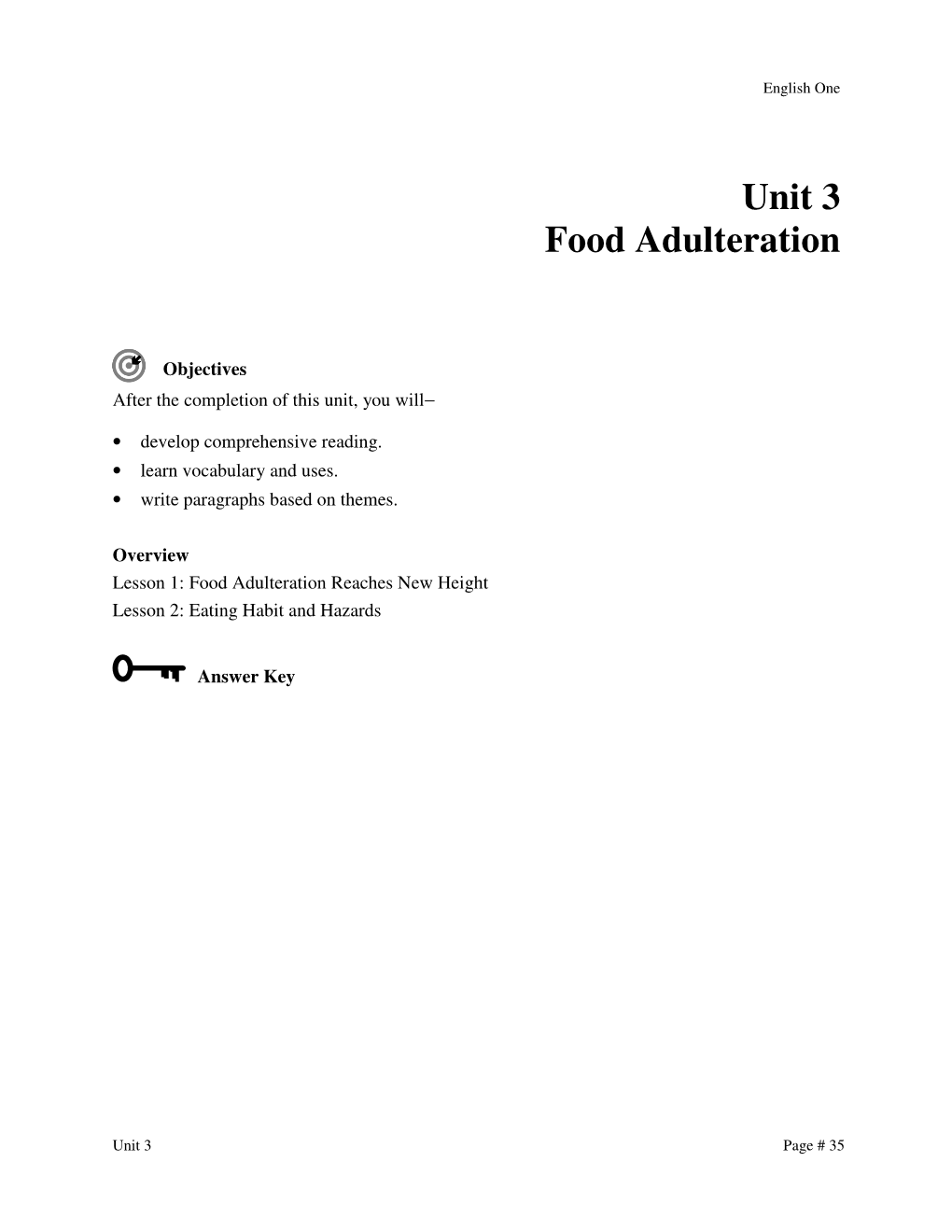 Unit 3 Food Adulteration