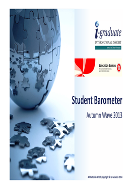 Student Barometer Autumn Wave 2013