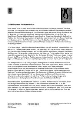 Die Münchner Philharmoniker