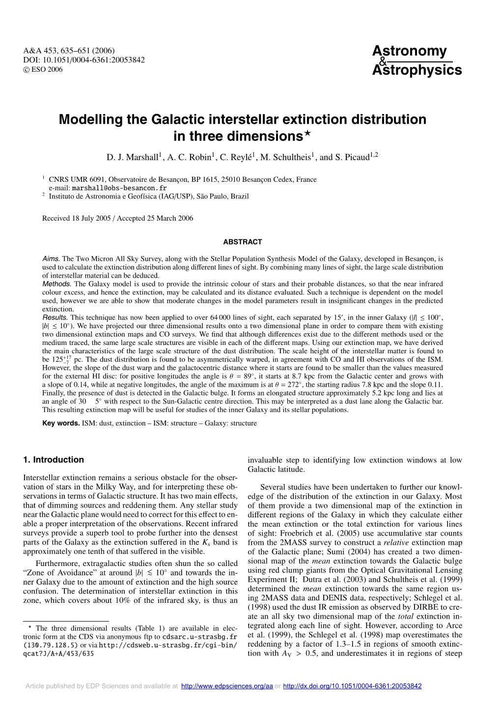 Modelling the Galactic Interstellar Extinction Distribution in Three Dimensions