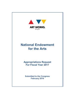 Fiscal Year 2017 Appropriations Request