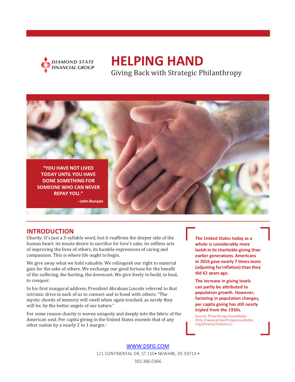 HELPING HAND Giving Back with Strategic Philanthropy
