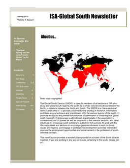 ISA-Global South Newsletter Volume 1, Issue 2