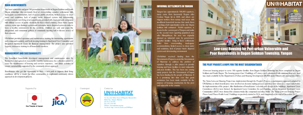 Low-Cost Housing for Peri-Urban Vulnerable and Poor Households In