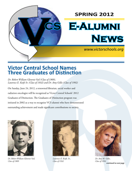 VCS E-Alumni News
