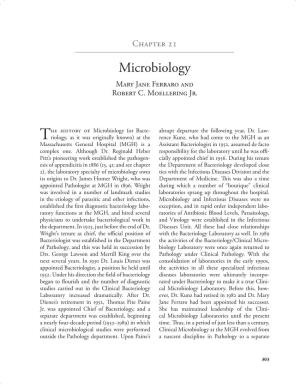 Microbiology Mary Jane Ferraro and Robert C