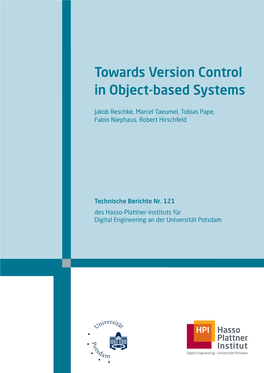 Towards Version Control in Object-Based Systems